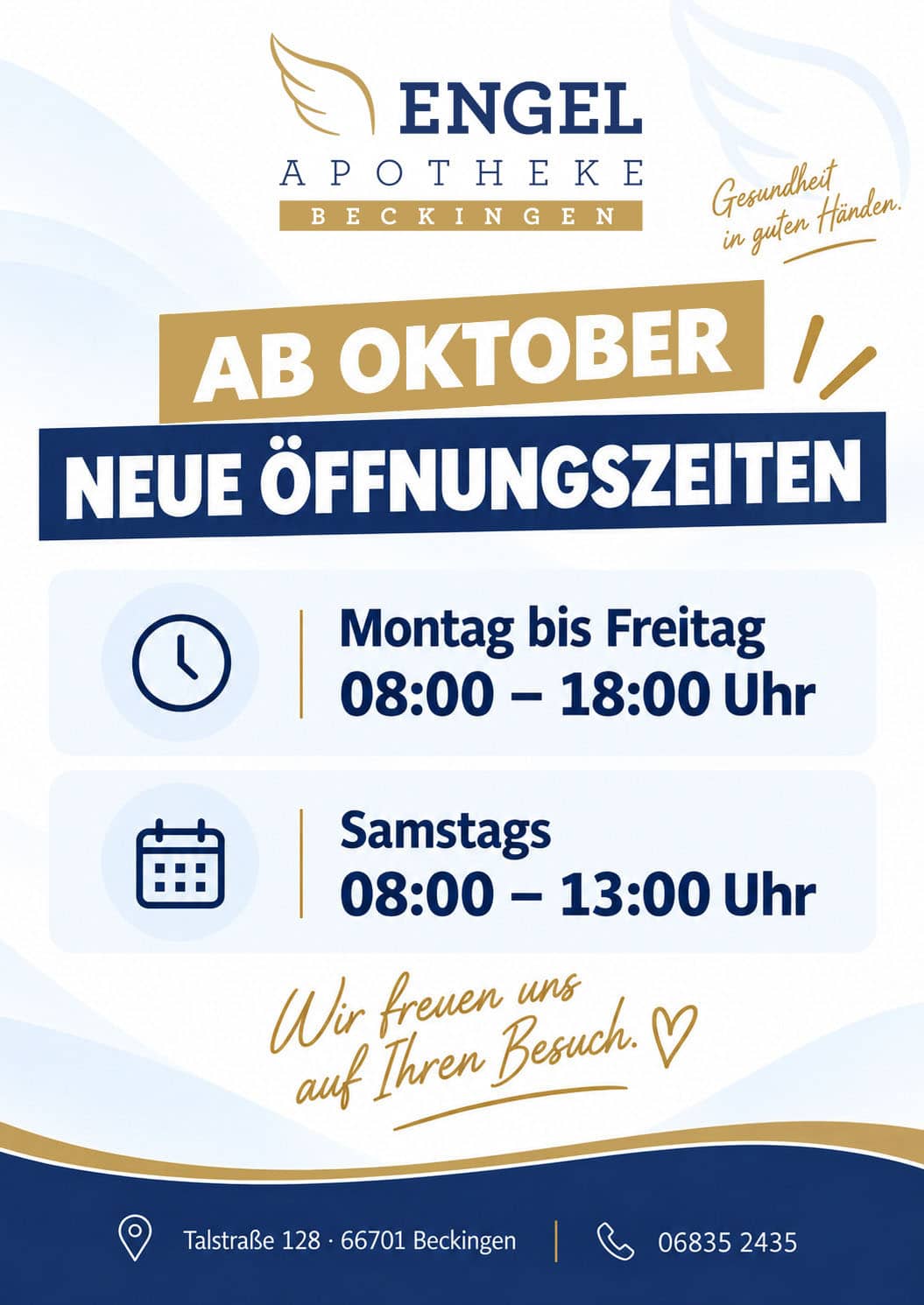 Neue Öffnungszeiten